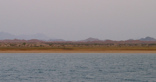 Looking ashore at Marsa Umbeila