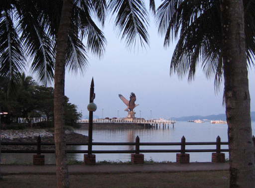 Statue of the state bird of Langkawi